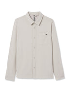 Beldon Shirt Jacket Knit Twill | Oatmeal