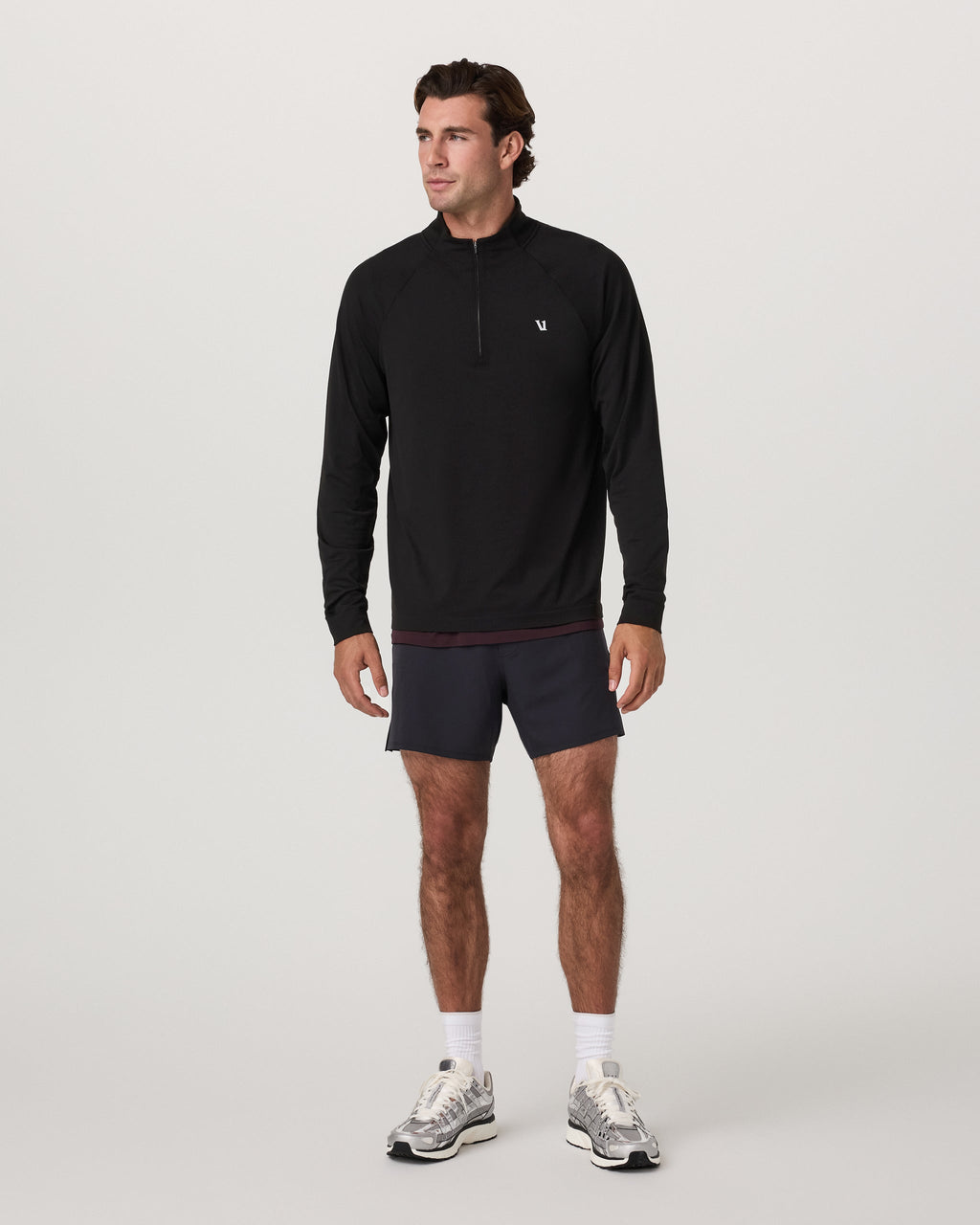 Clearview Seamless Quarter Zip | Black