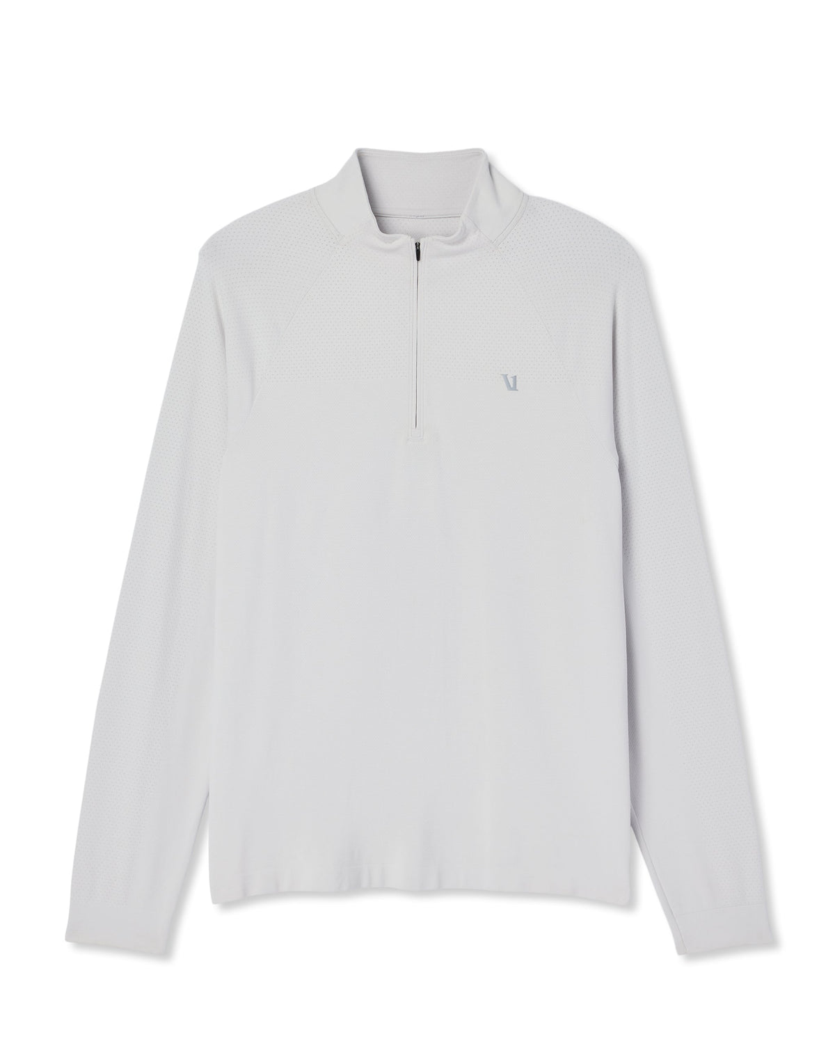Clearview Seamless Quarter Zip | Frost Grey