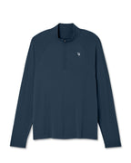Clearview Seamless Quarter Zip | Ocean Blue