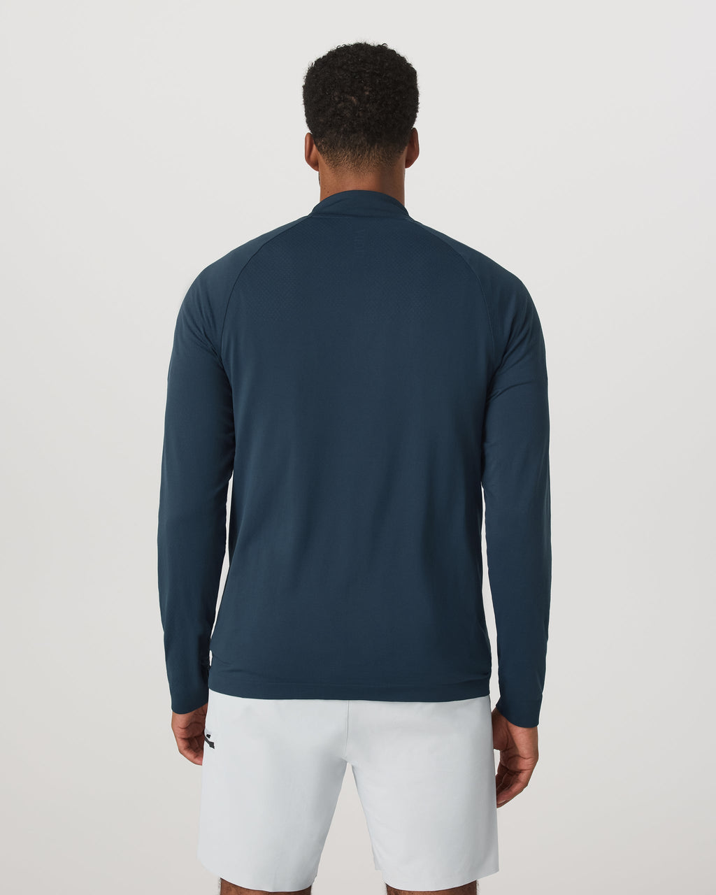 Clearview Seamless Quarter Zip | Ocean Blue