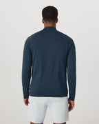 Clearview Seamless Quarter Zip | Ocean Blue