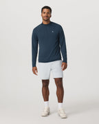 Clearview Seamless Quarter Zip | Ocean Blue