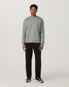 Long Sleeve Coronado Henley - Relaxed Fit | Grey Heather