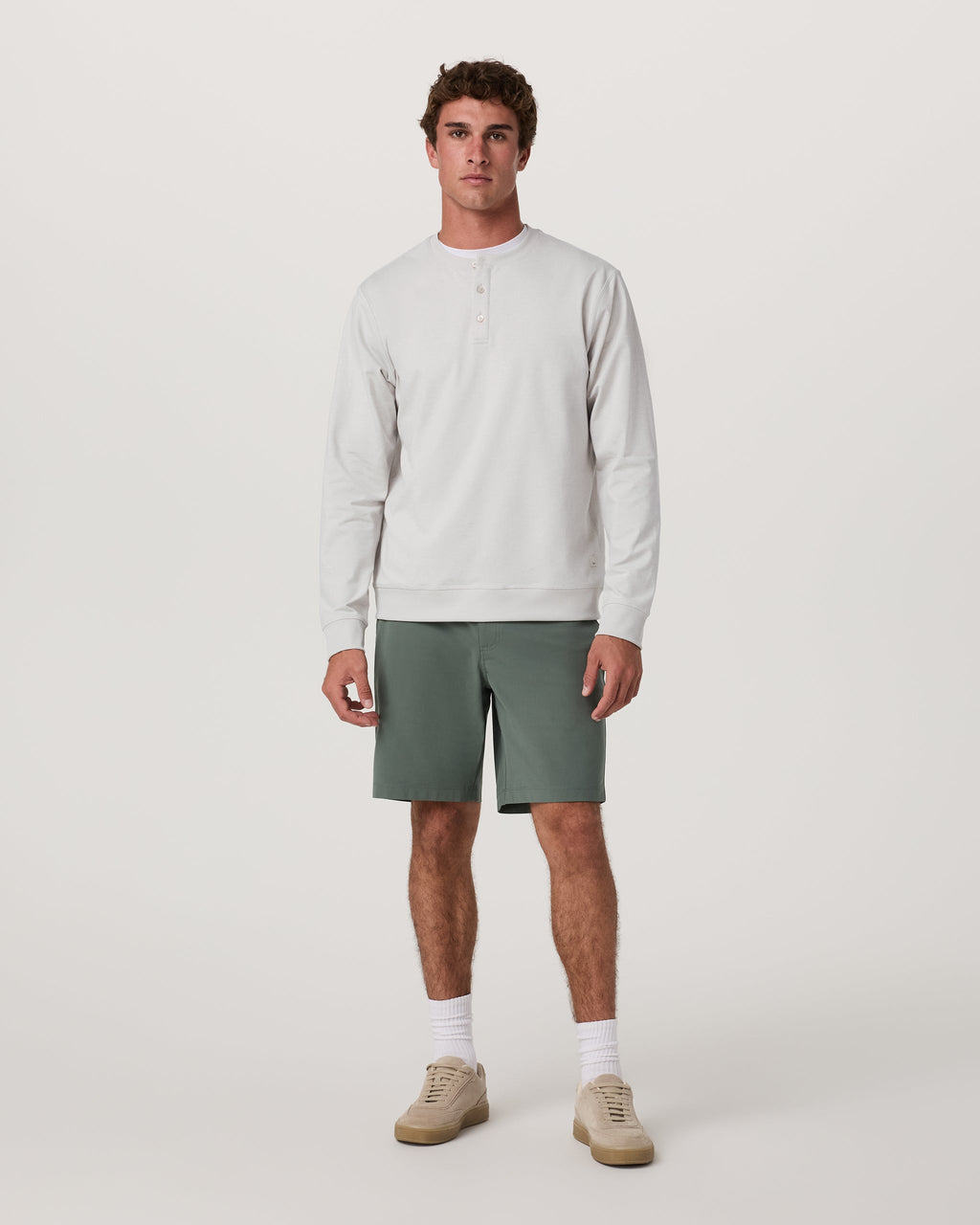 Long Sleeve Coronado Henley - Relaxed Fit | Salt Heather
