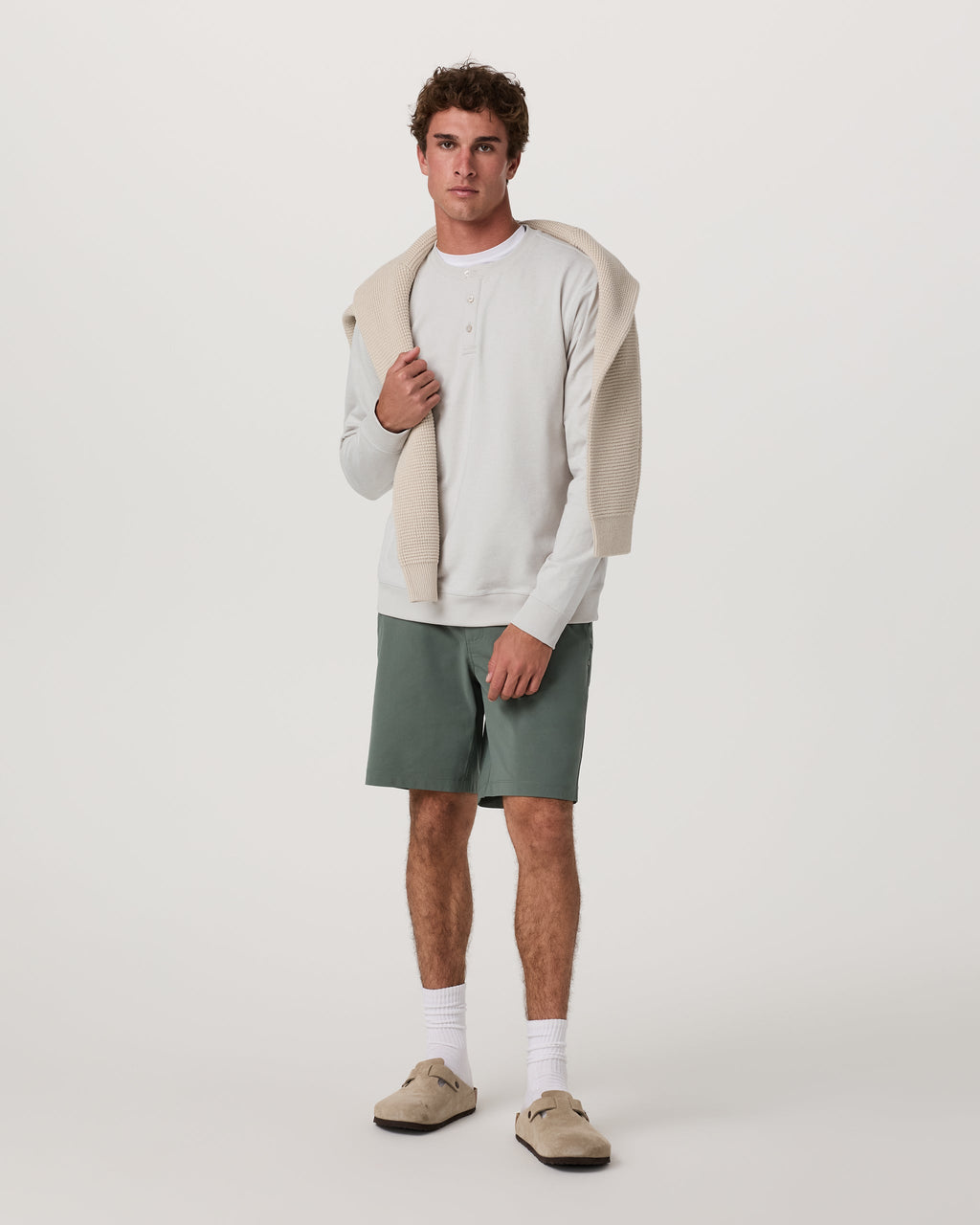 Long Sleeve Coronado Henley - Relaxed Fit | Salt Heather