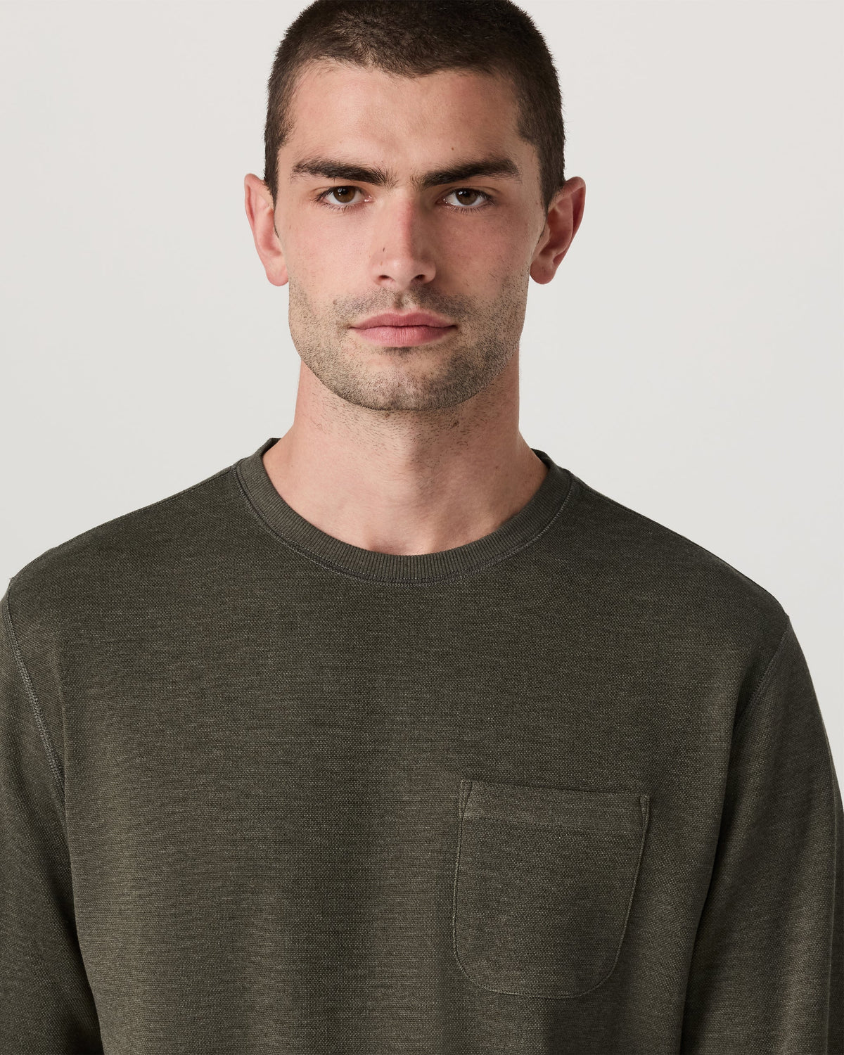 Jeffreys Crew 2.0 | Olive Heather