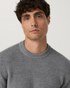 Denver Waffle Crew Sweater | Heather Grey