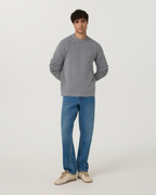 Denver Waffle Crew Sweater | Heather Grey