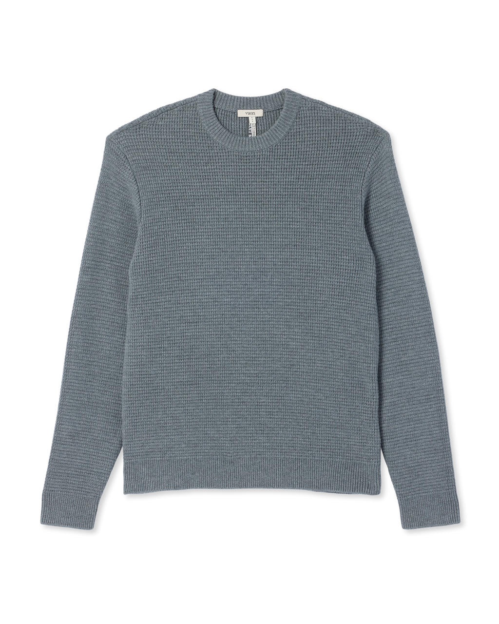 Denver Waffle Crew Sweater | Heather Grey