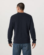 Denver Waffle Crew Sweater | Navy