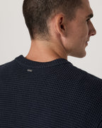 Denver Waffle Crew Sweater | Navy