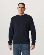 Denver Waffle Crew Sweater | Navy