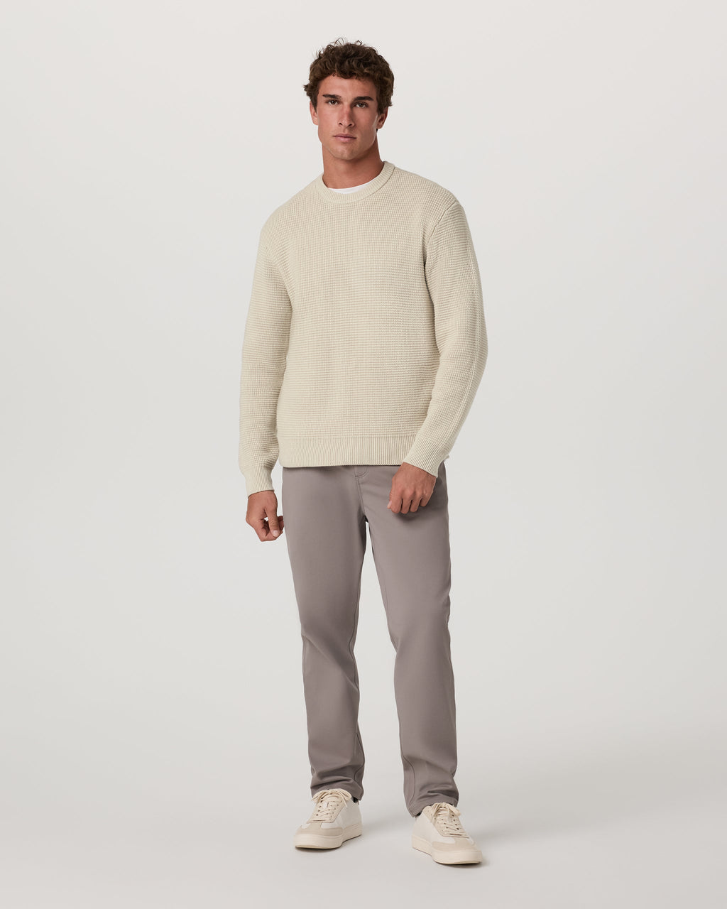 Denver Waffle Crew Sweater | Mushroom