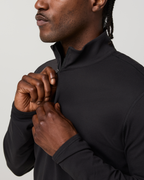 Ponto Half Zip Mock Neck | Black