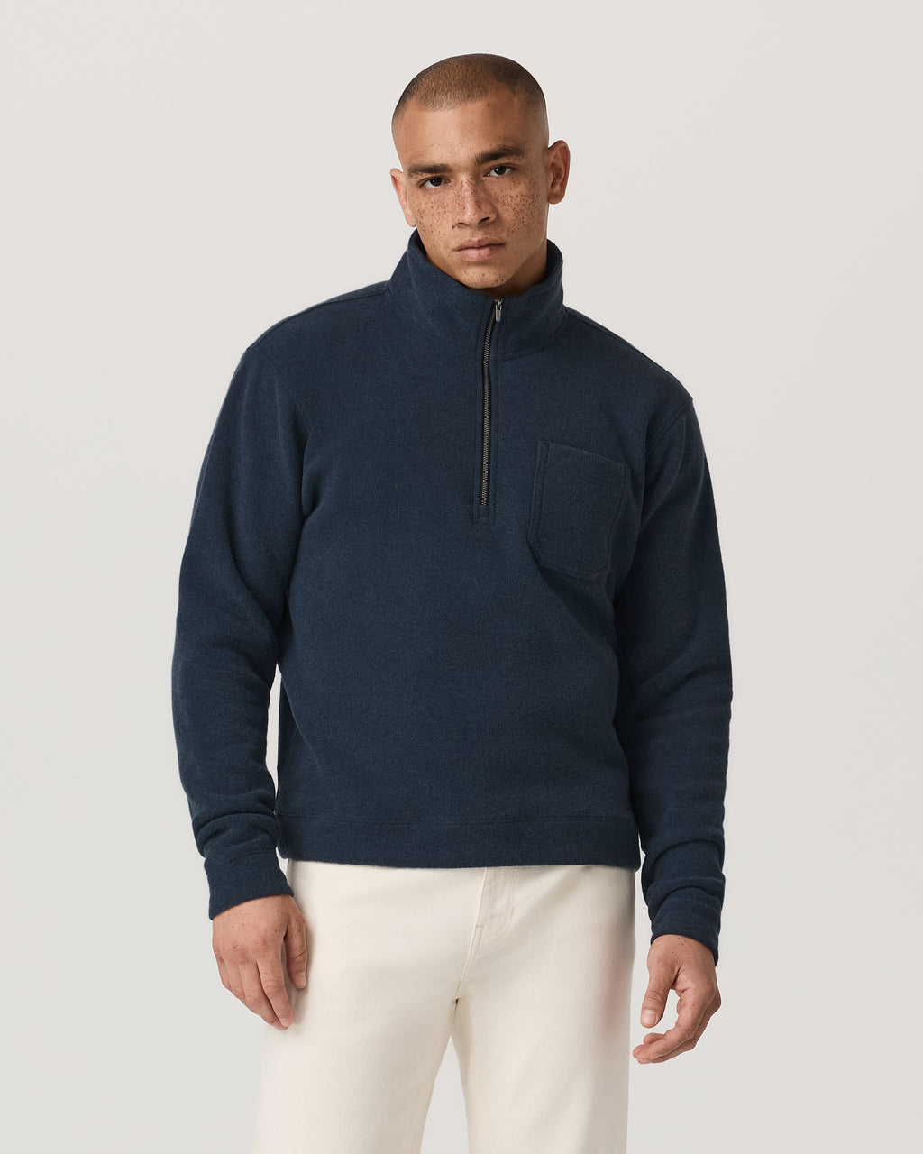 Beach Fleece Half Zip | Ink Heather