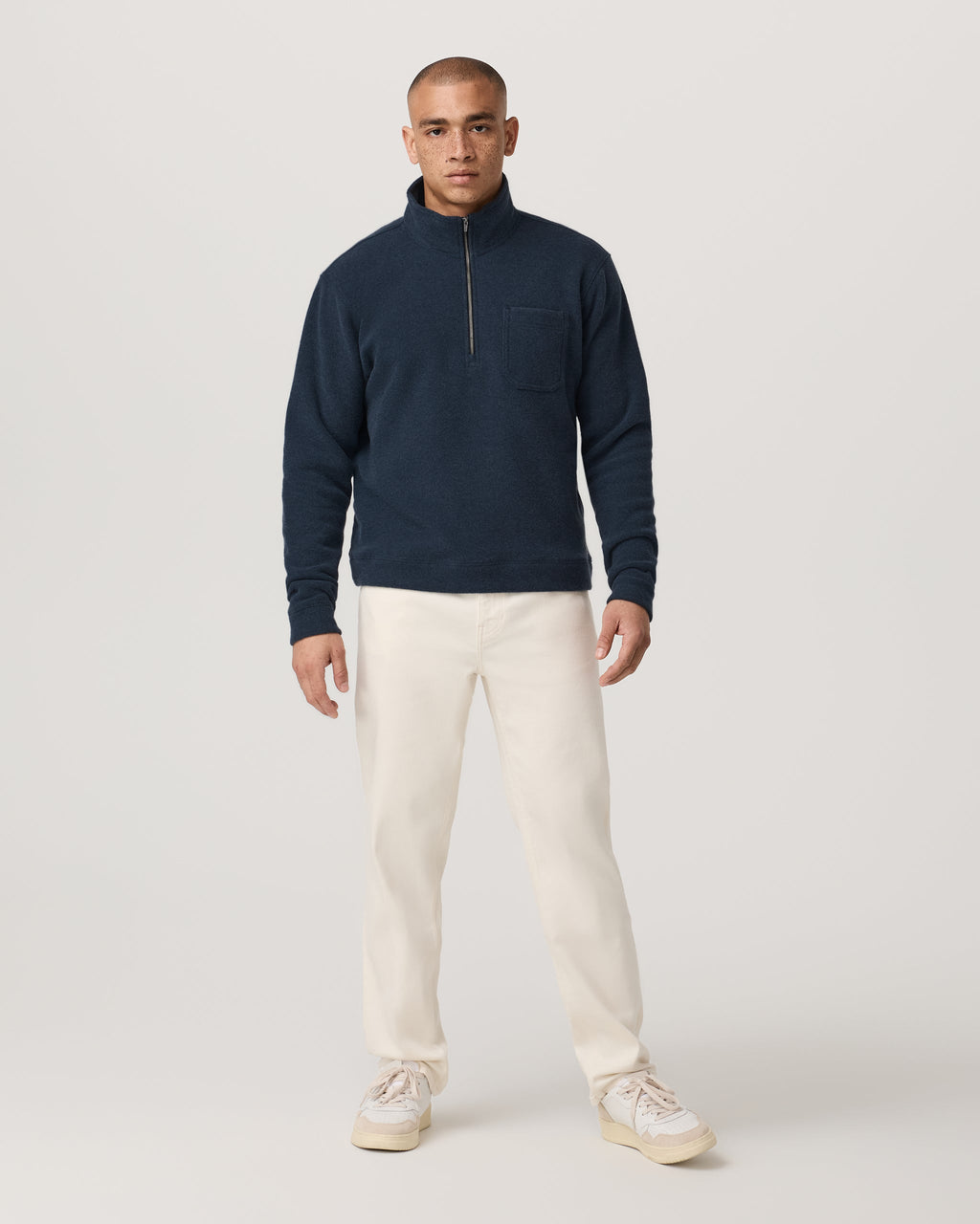 Beach Fleece Half Zip | Ink Heather