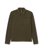 Beach Fleece Shirt Jacket | Dark Oregano Heather