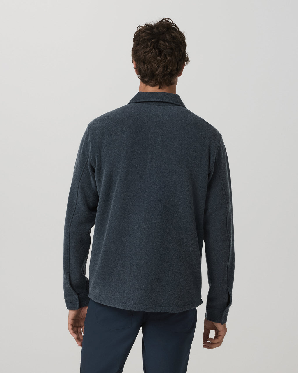 Beach Fleece Shirt Jacket | Ink Heather