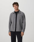 Beach Fleece Shirt Jacket | Pinecone Heather
