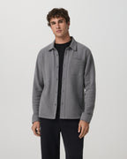 Beach Fleece Shirt Jacket | Pinecone Heather