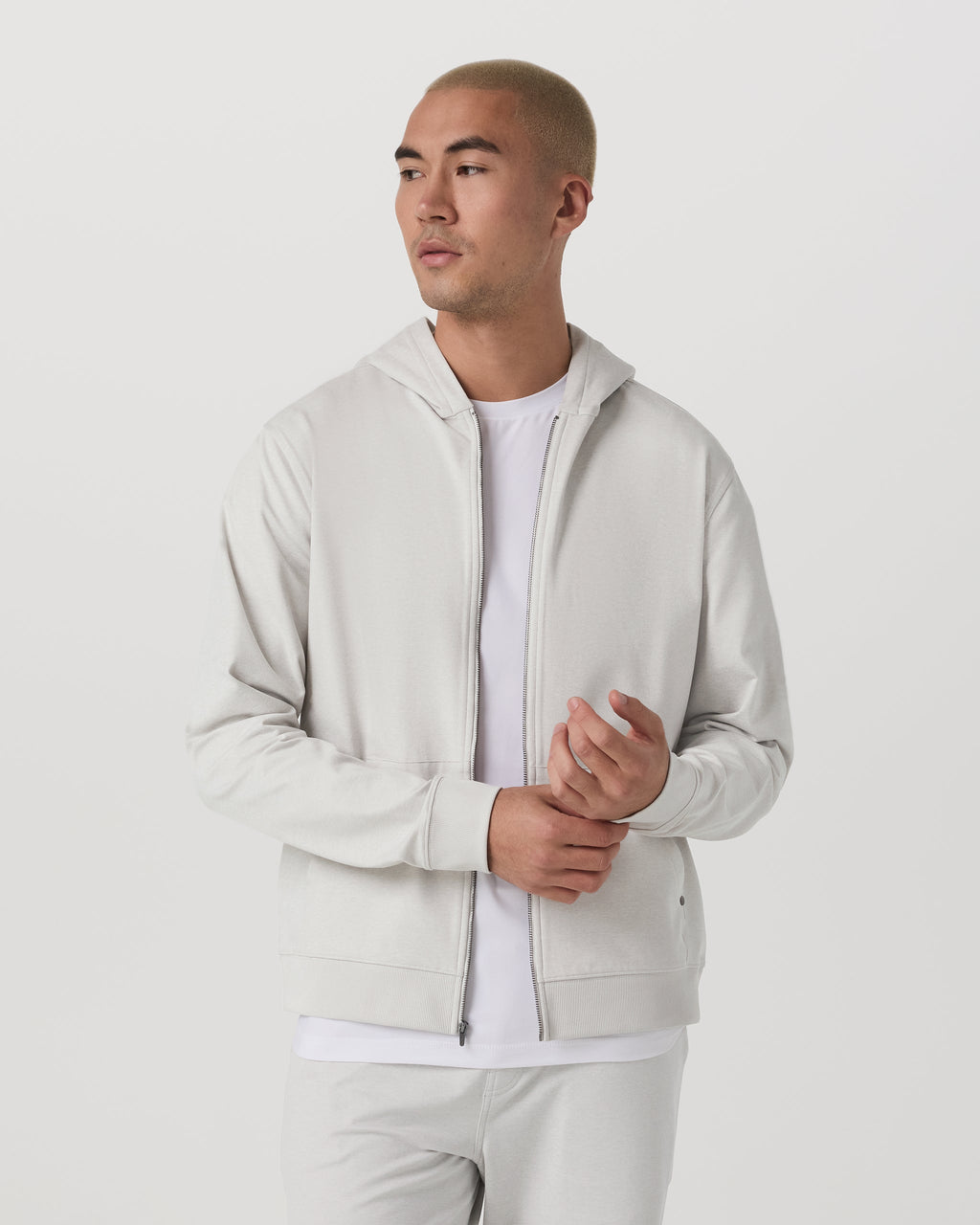 Coronado Full Zip Hoodie 2.0 | Salt Heather