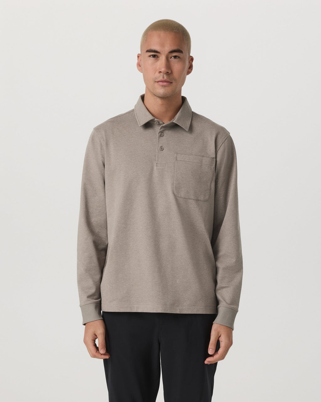 Long Sleeve Coronado Rugby | Walnut Heather