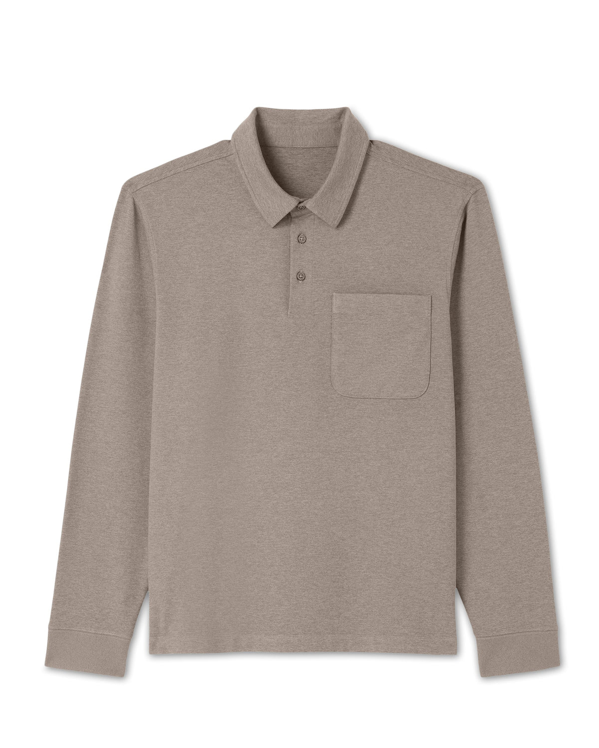 Long Sleeve Coronado Rugby | Walnut Heather