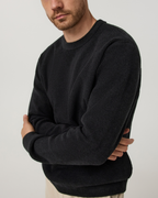 Midweight Rib Sweater | Black