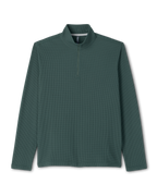 Lightweight Tech Waffle Quarter Zip | Hemlock