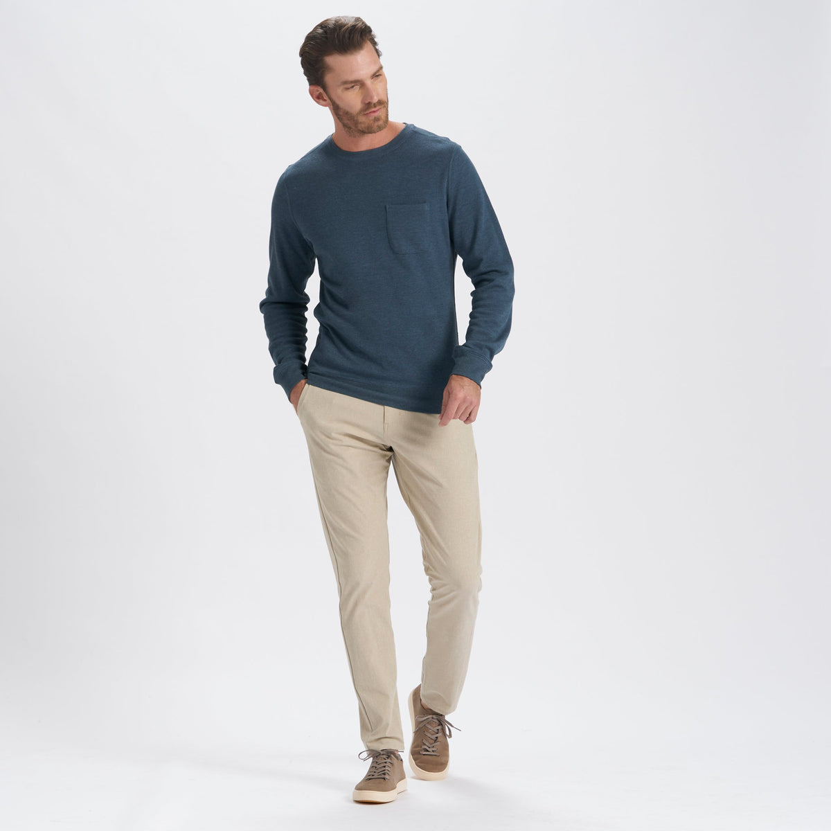 Jeffreys Pullover | Indigo Heather