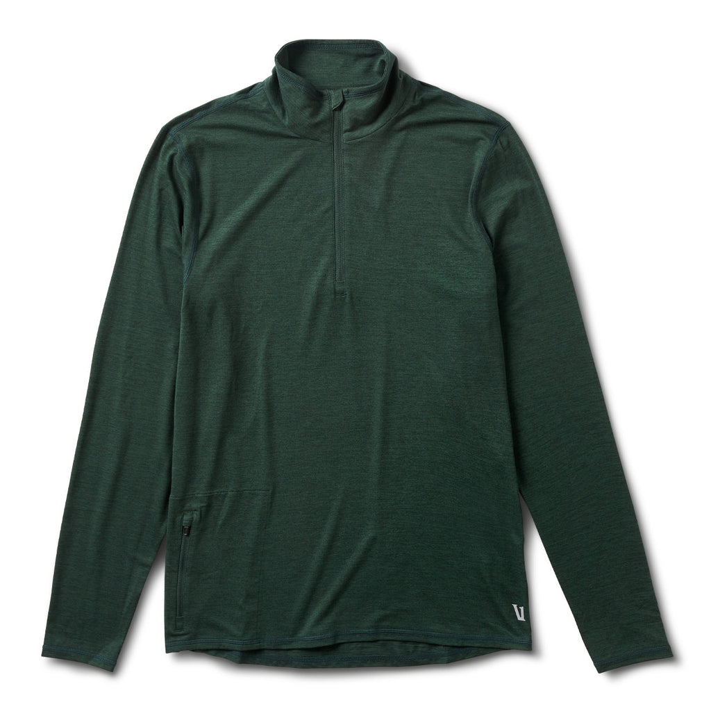 Ease Performance Half Zip | Blackened Green Heather