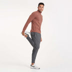 Ease Performance Half Zip | Dark Terracotta Heather