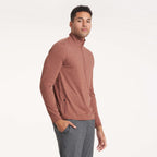 Ease Performance Half Zip | Dark Terracotta Heather