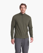 Ease Performance Half Zip | Forest Heather