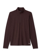 Ease Performance Half Zip | Mahogany Heather
