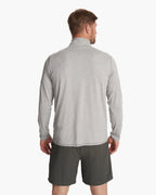 Ease Performance Half Zip | Light Heather Grey
