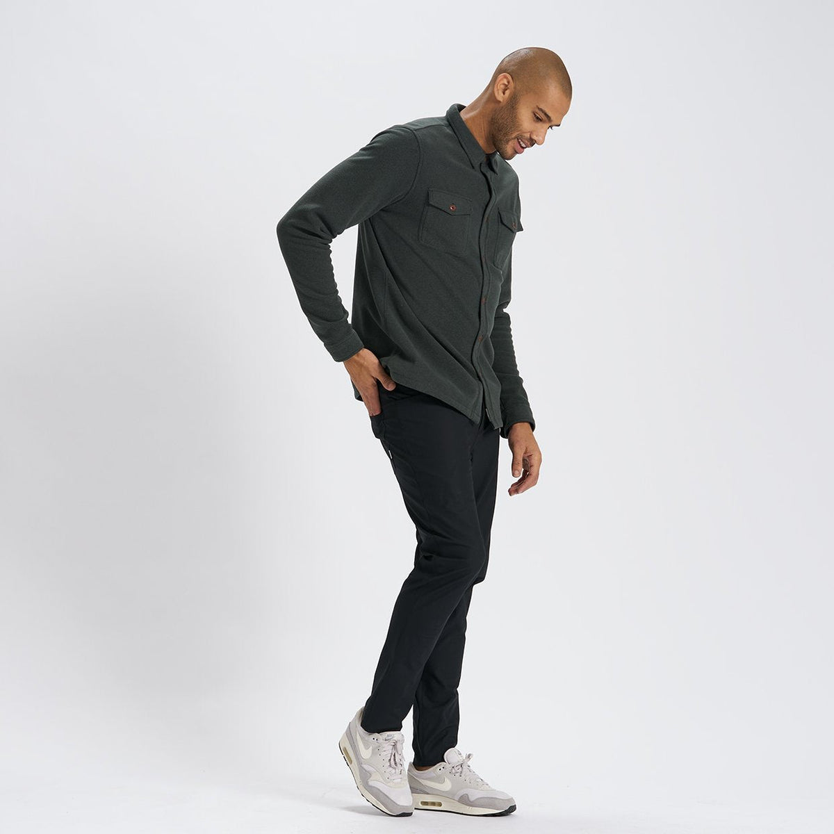 Aspen Shirt Jacket | Blackened Green