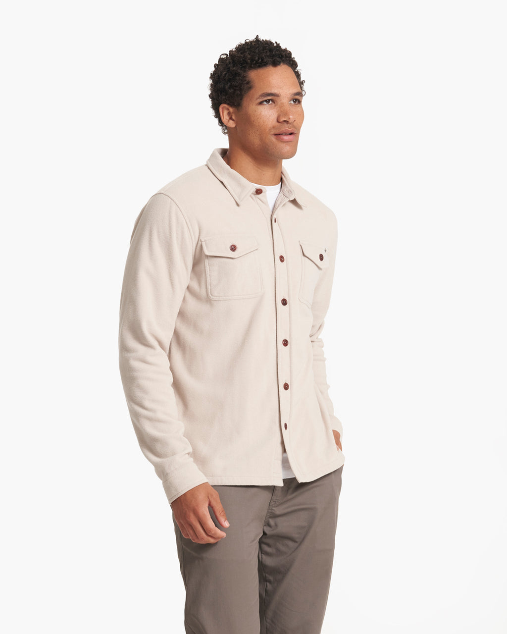 Aspen Shirt Jacket | Oyster Heather