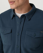 Aspen Shirt Jacket | Ocean Blue