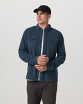Aspen Shirt Jacket | Ocean Blue
