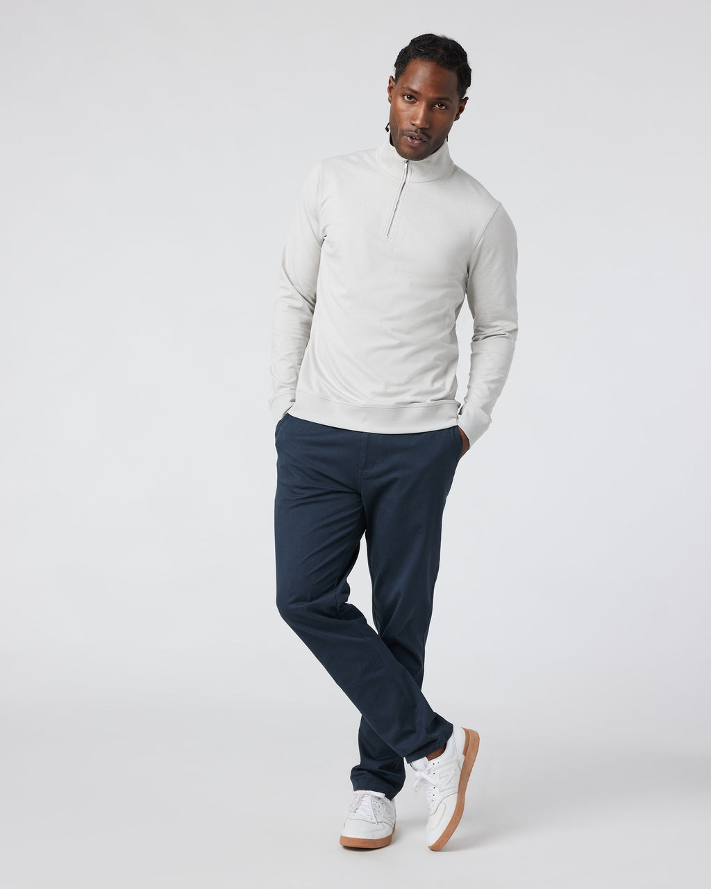 Coronado Half Zip | Suede Heather
