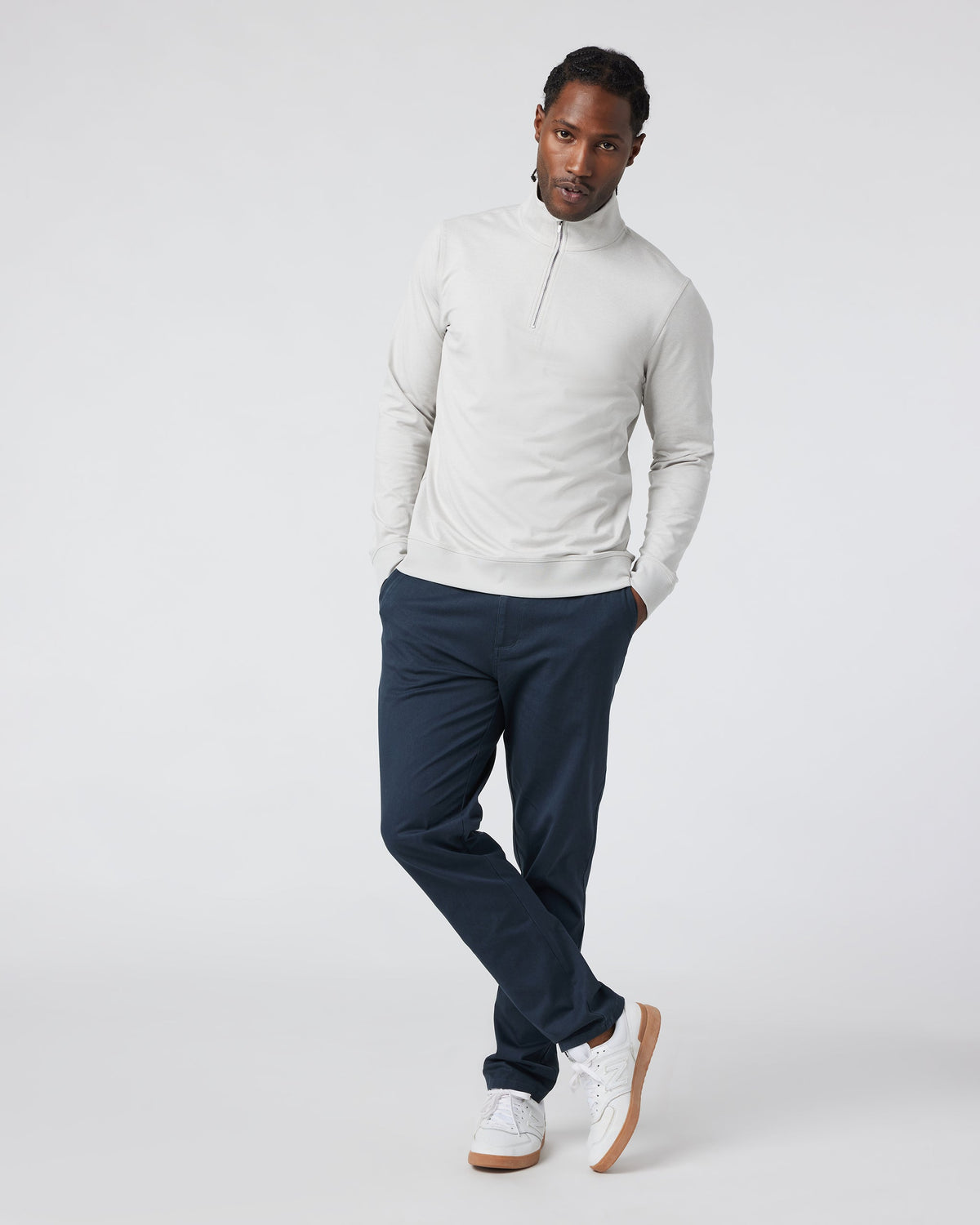 Coronado Half Zip | Suede Heather