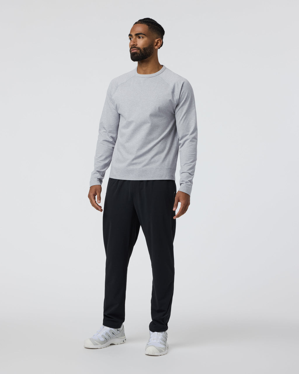 Coronado Crew | Light Heather Grey