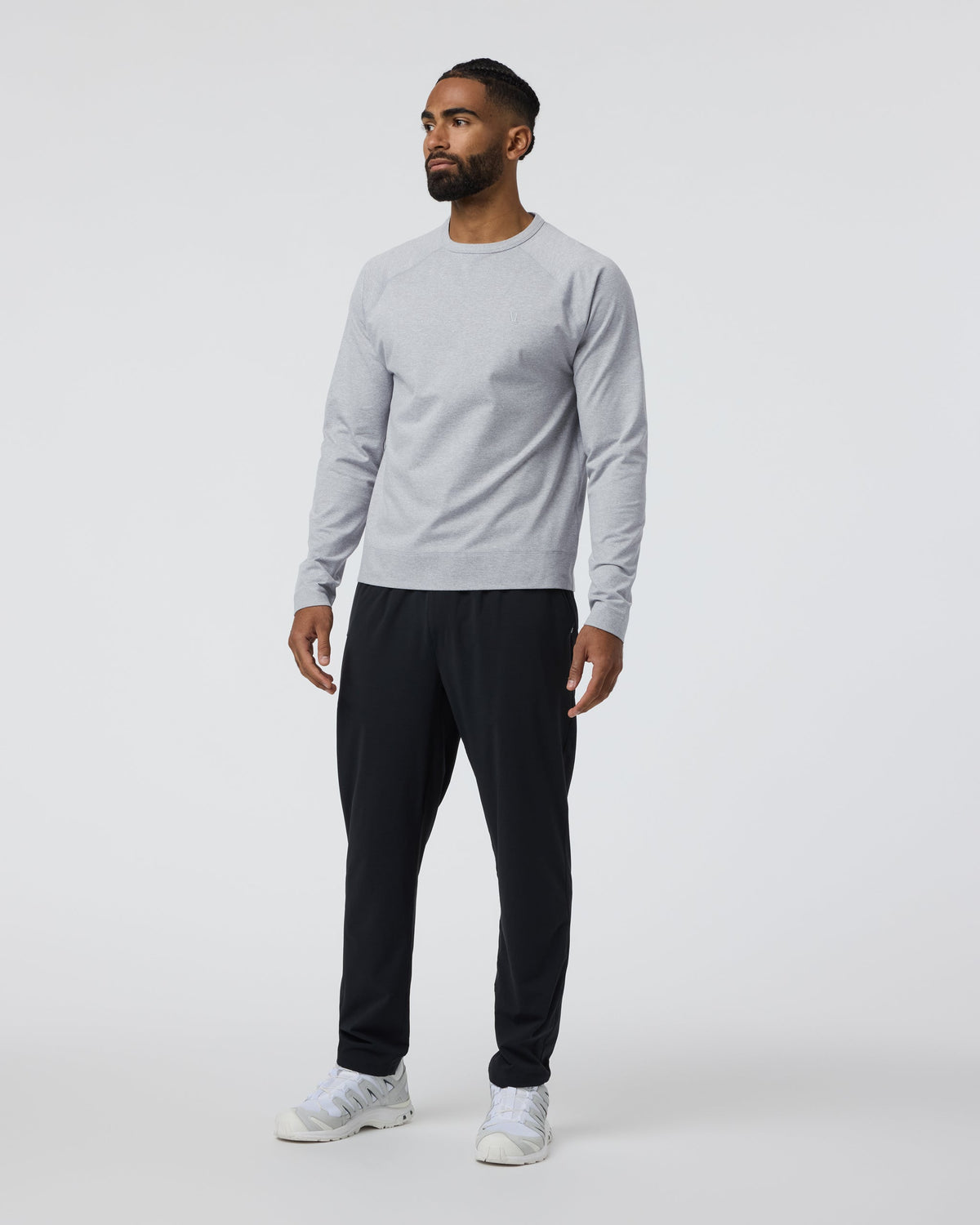 Coronado Crew | Light Heather Grey