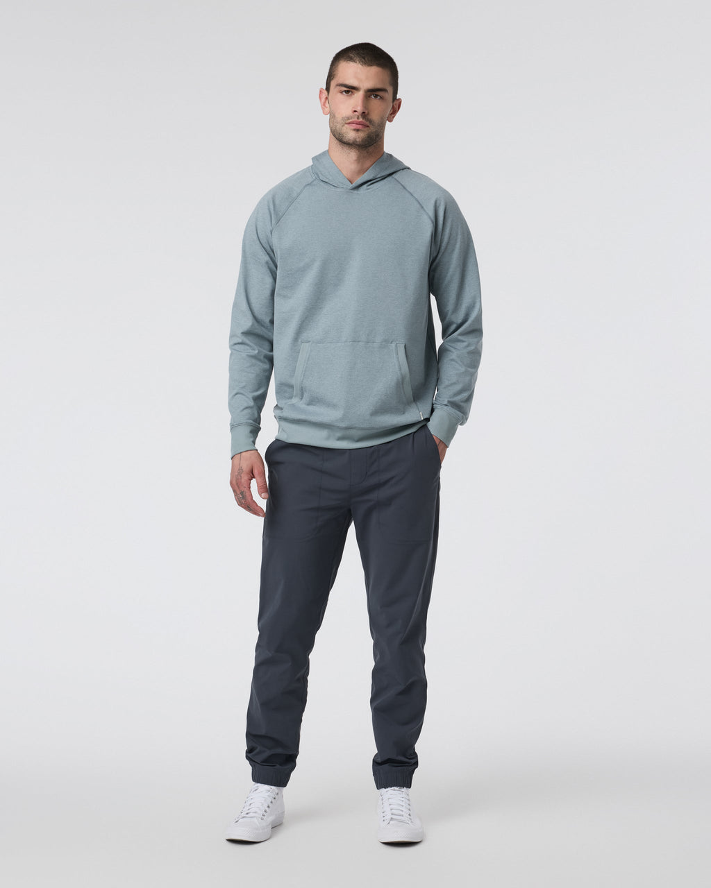 Coronado Pullover Hoodie | Dusty Blue Heather