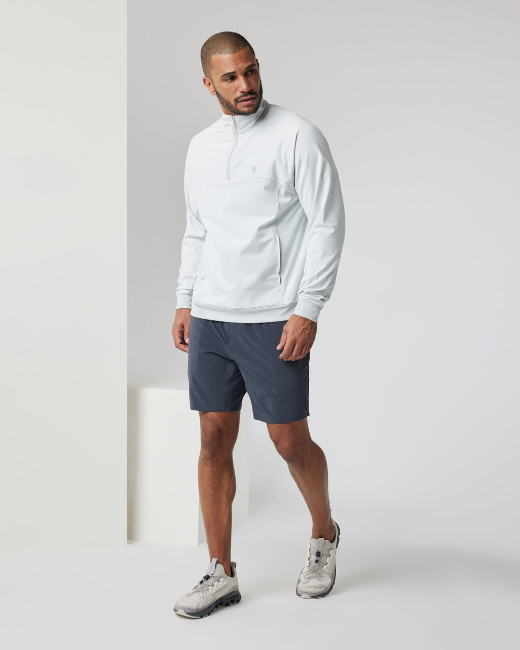 Jackson Half Zip | Frost Grey