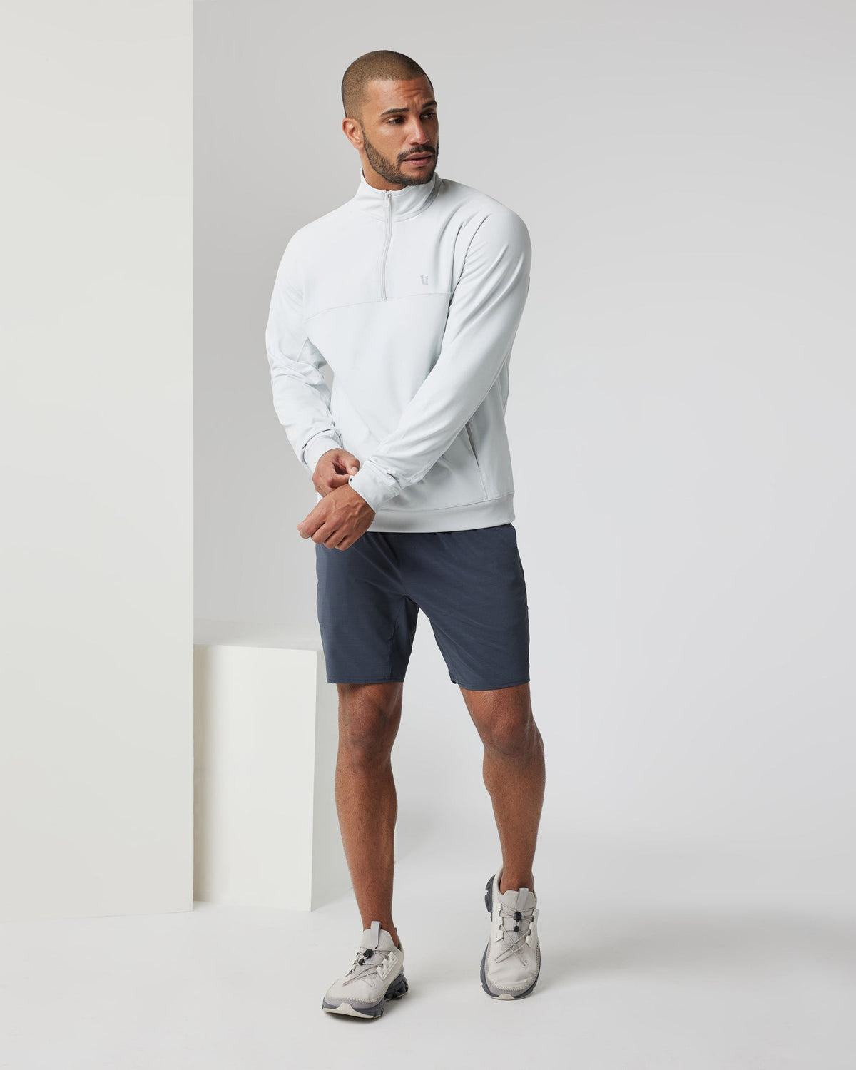 Jackson Half Zip | Frost Grey