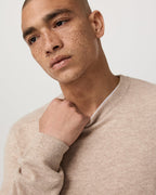 Berik Cashmere Sweater | Oatmeal Heather