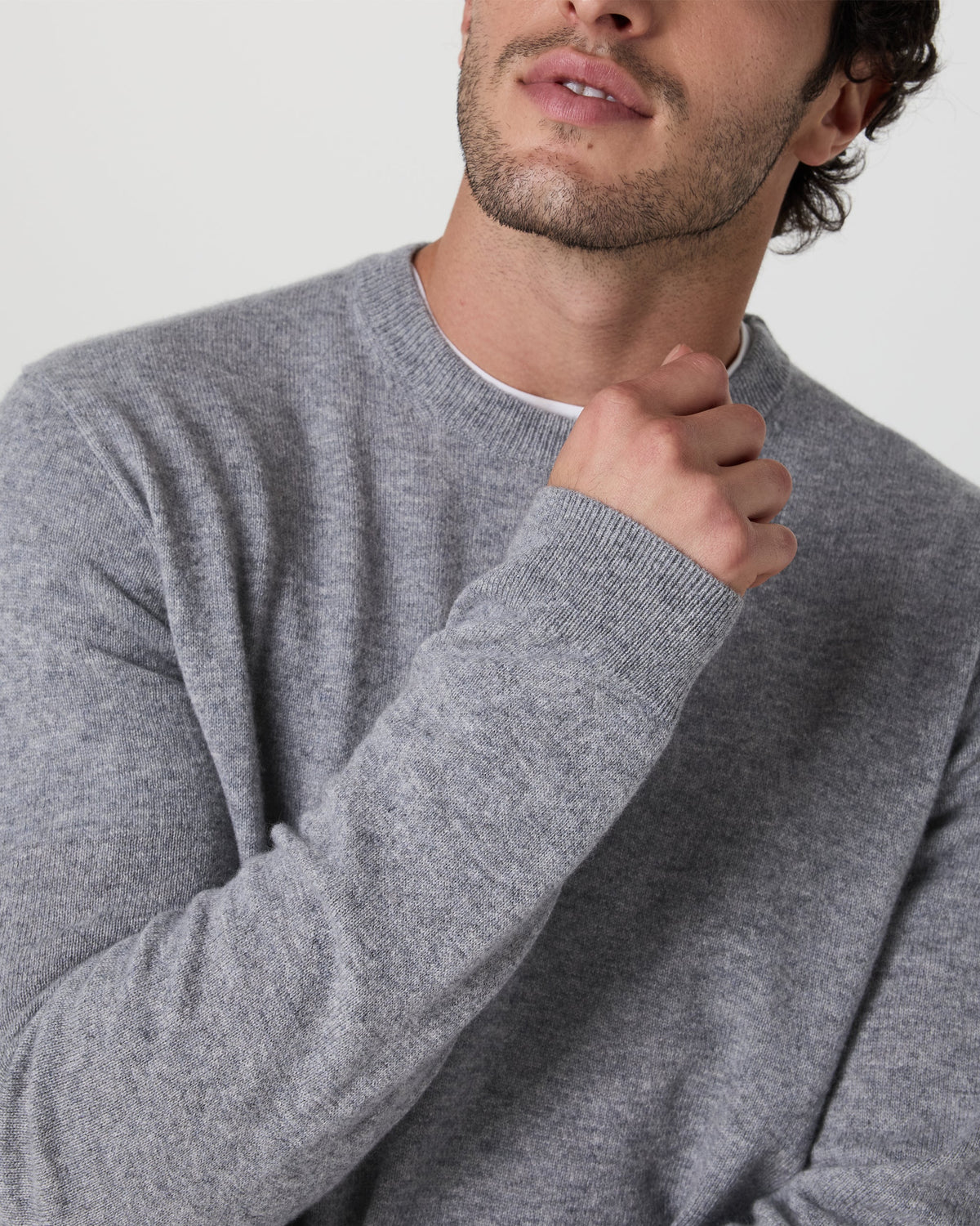 Berik Cashmere Sweater | Heather Grey